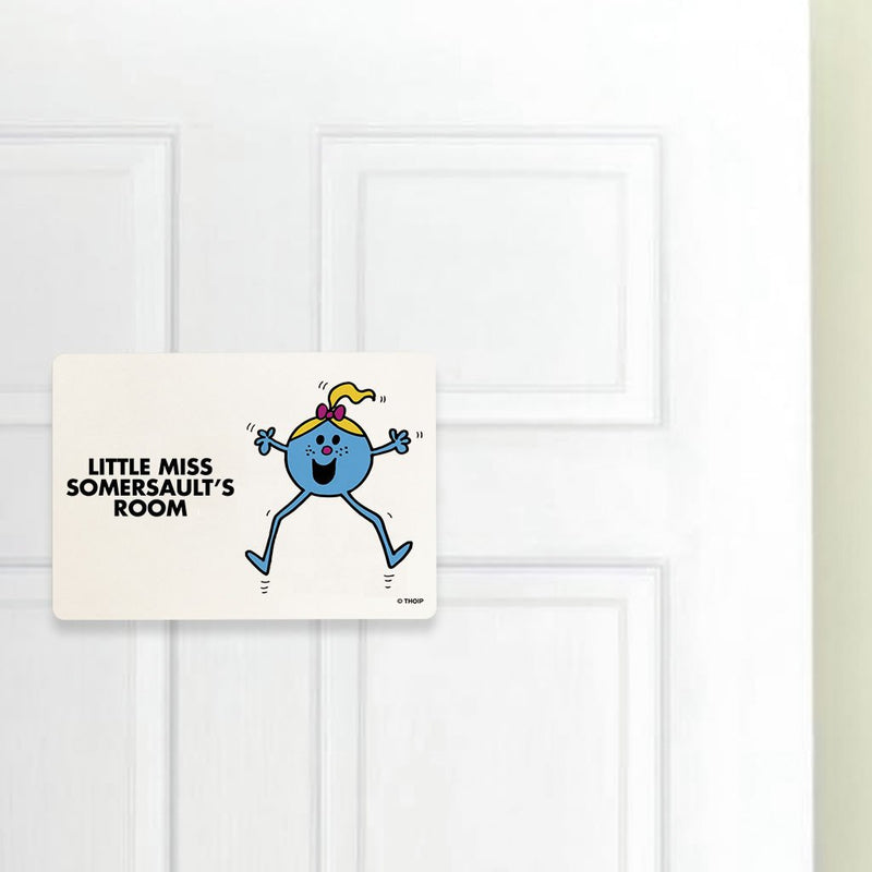 Little Miss Somersault Door Plaque (Lifestyle)