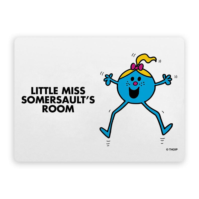 Little Miss Somersault Door Plaque