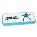 Little Miss Somersault Pencil Case Tin (Blue)