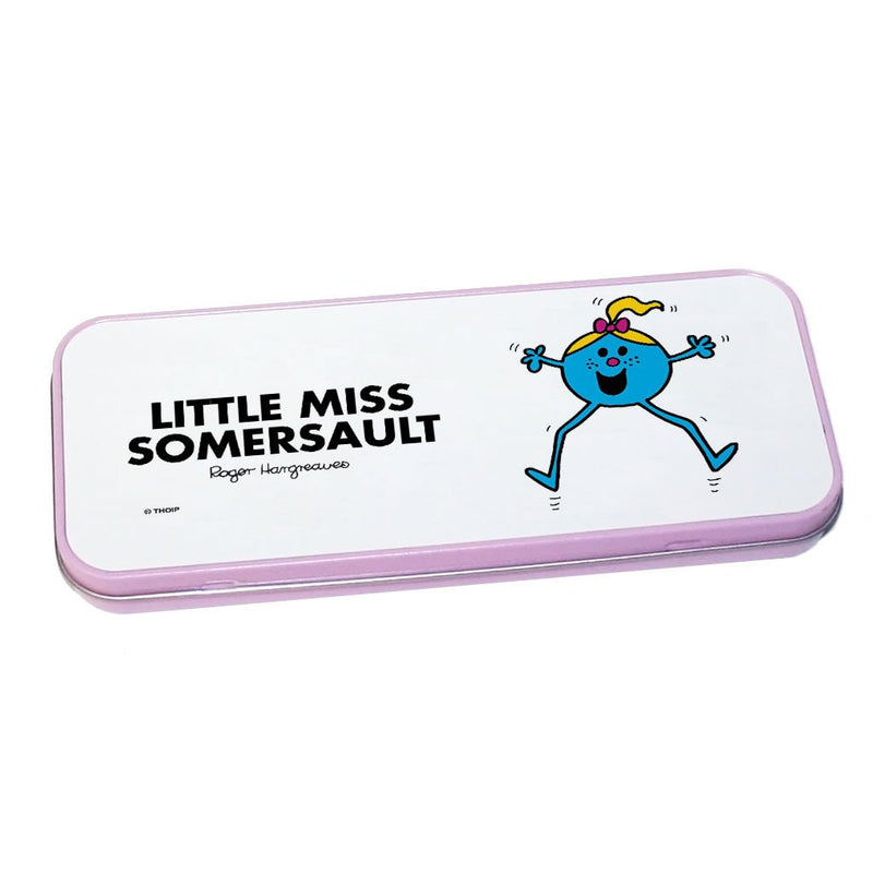 Little Miss Somersault Pencil Case Tin (Pink)