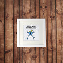 Little Miss Somersault White Framed Print (Lifestyle)
