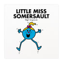 Little Miss Somersault Mounted Art Print