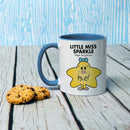Little Miss Sparkle Large Porcelain Colour Handle Mug (Lifestyle)