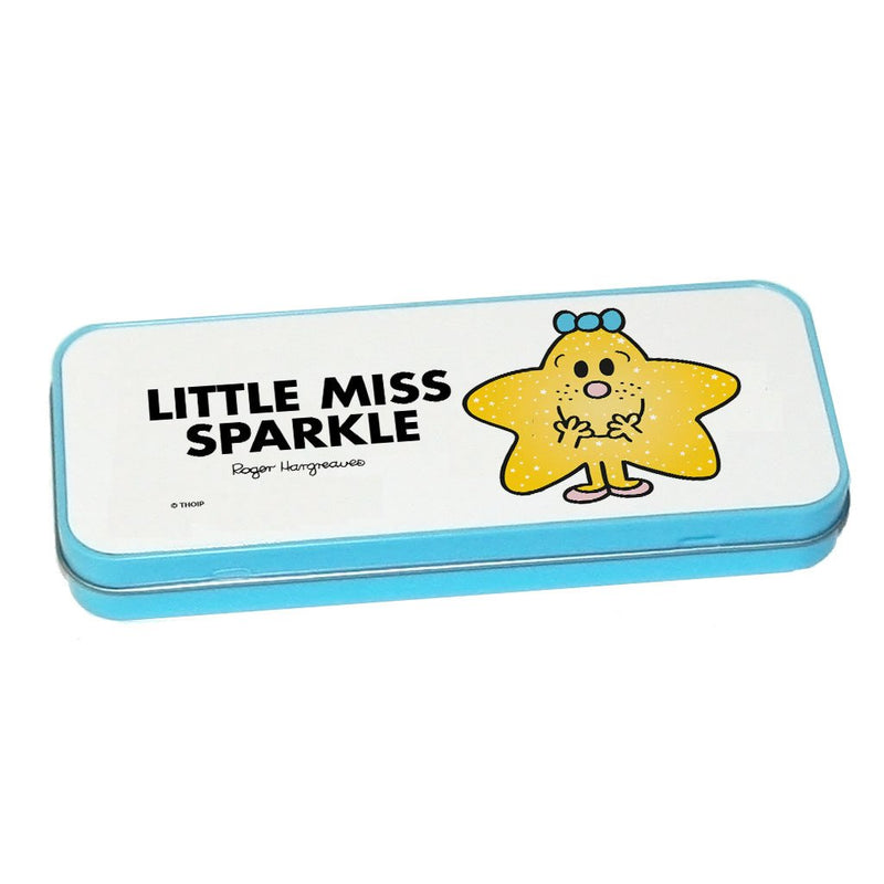 Little Miss Sparkle Pencil Case Tin (Blue)