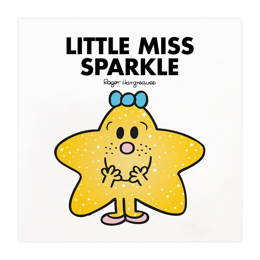 Personalised Little Miss Sparkle White Framed Print