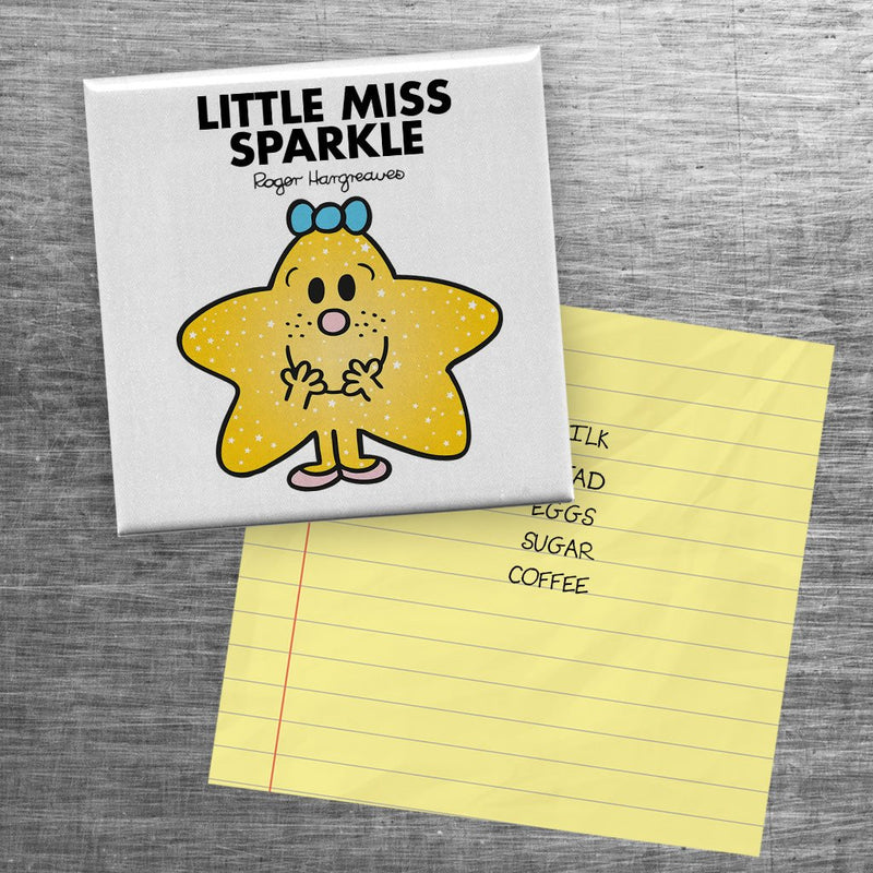 Little Miss Sparkle Square Magnet (Lifestyle)