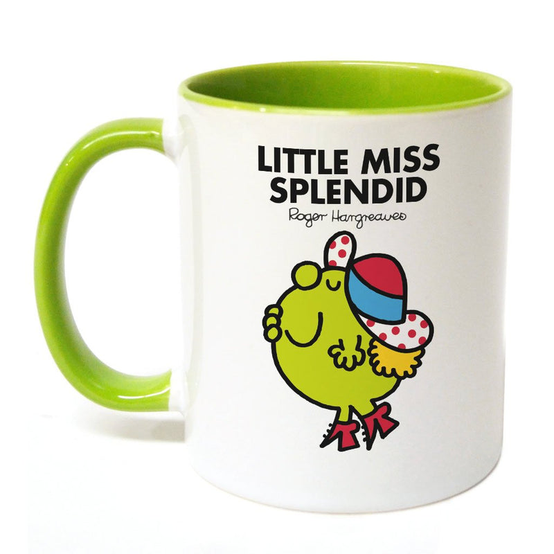 Little Miss Splendid Large Porcelain Colour Handle Mug