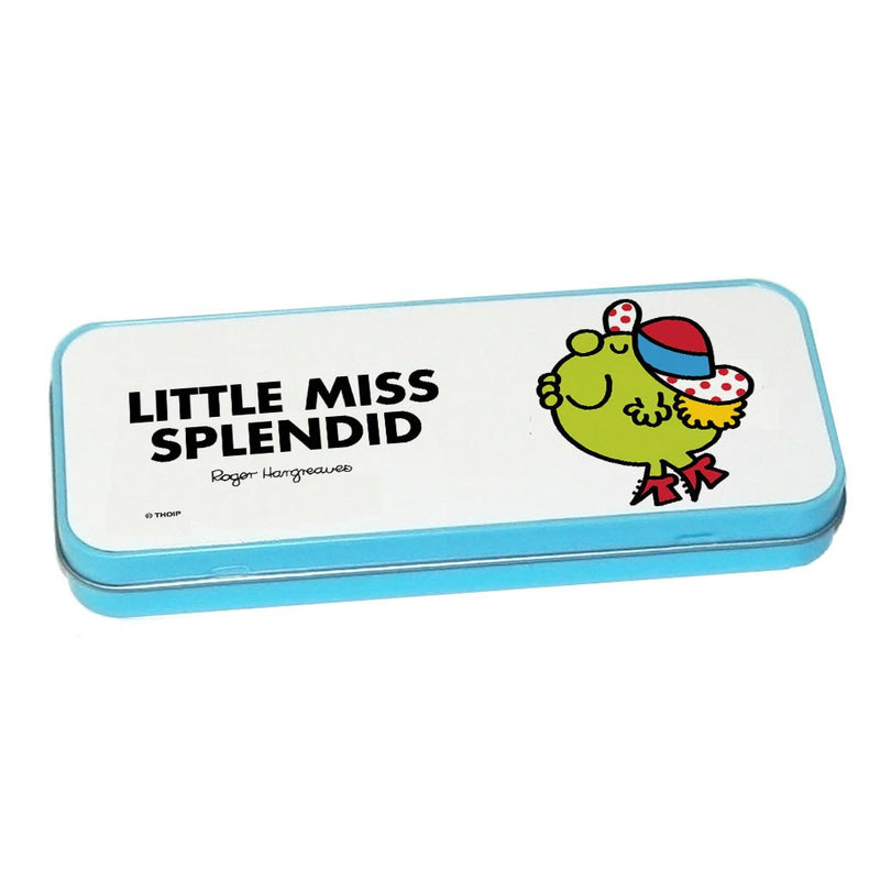 Little Miss Splendid Pencil Case Tin (Blue)