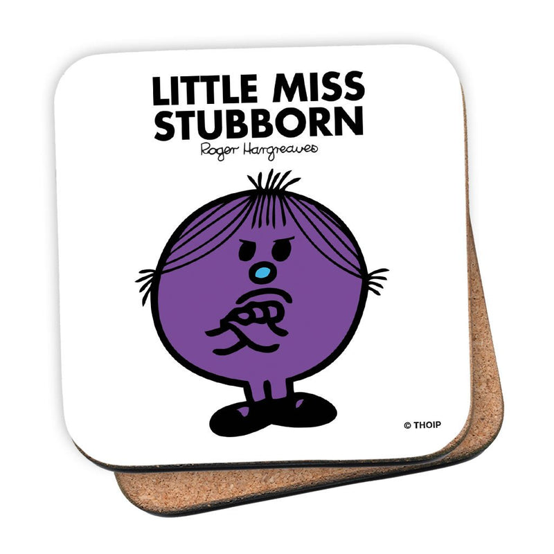 Little Miss Stubborn Cork Coaster