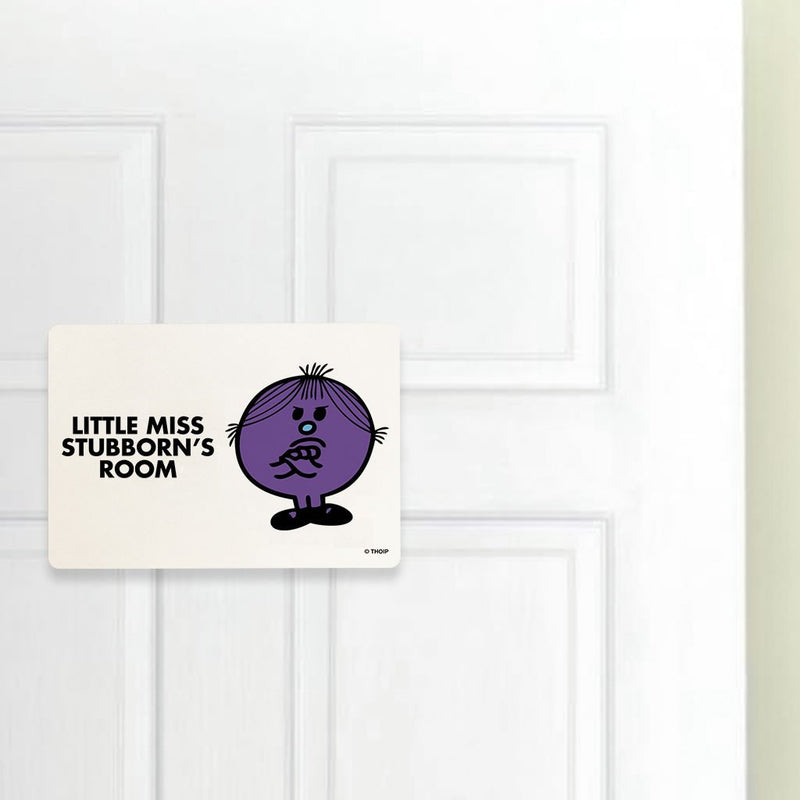 Little Miss Stubborn Door Plaque (Lifestyle)