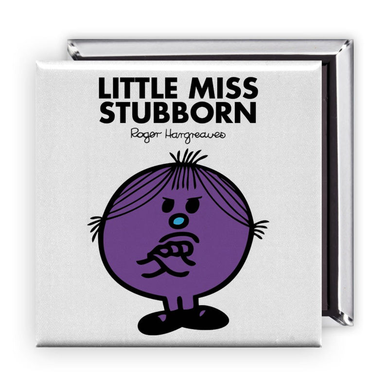 Little Miss Stubborn Square Magnet