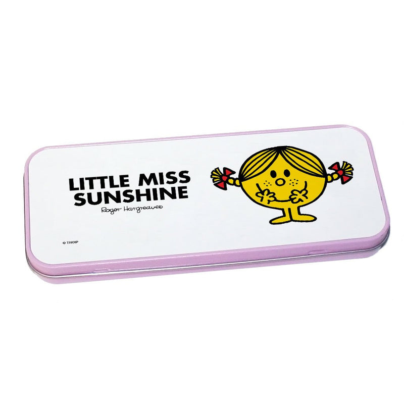 Little Miss Sunshine Pencil Case Tin (Pink)