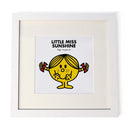 Little Miss Sunshine White Framed Print