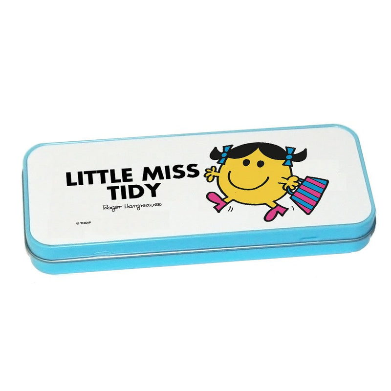 Little Miss Tidy Pencil Case Tin (Blue)