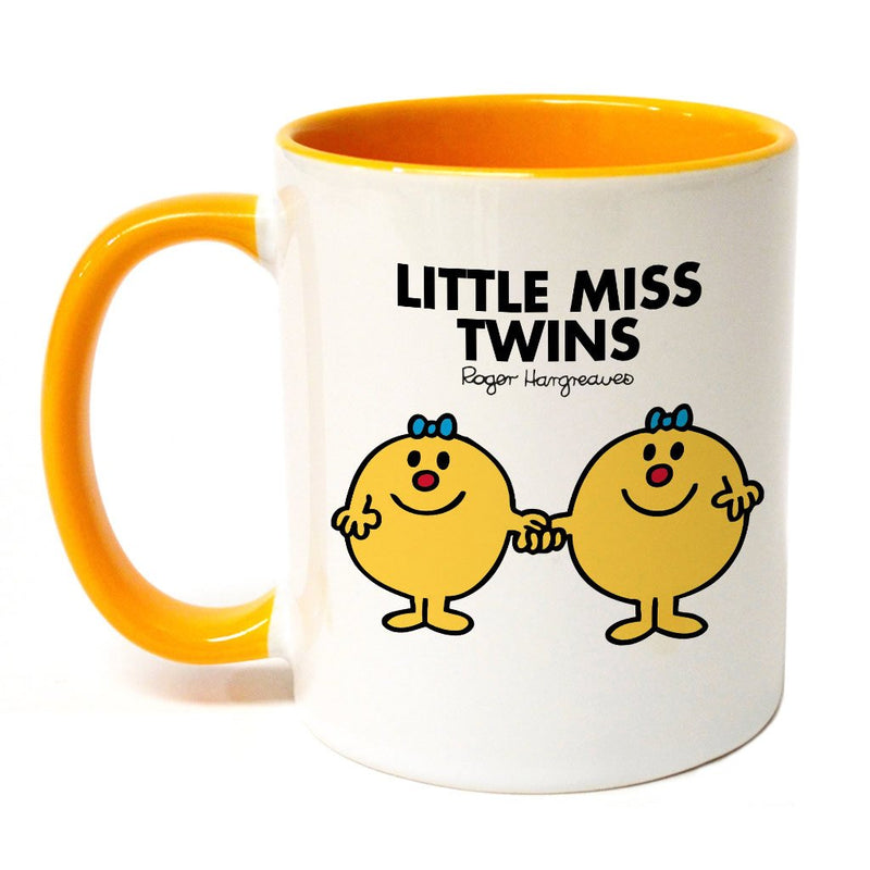 Little Miss Twins Large Porcelain Colour Handle Mug