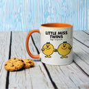 Little Miss Twins Large Porcelain Colour Handle Mug (Lifestyle)