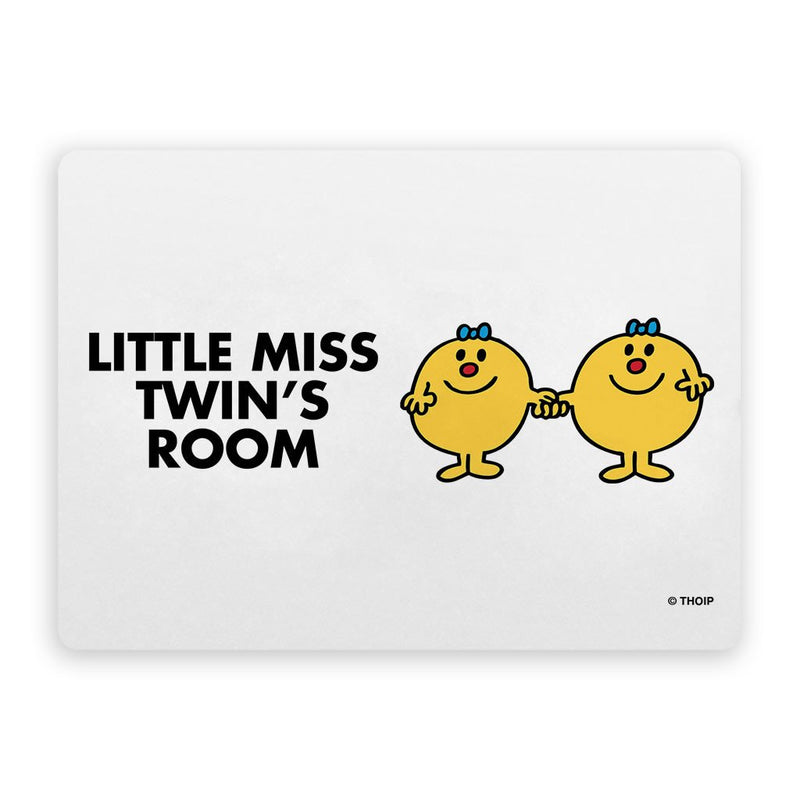 Little Miss Twins Door Plaque