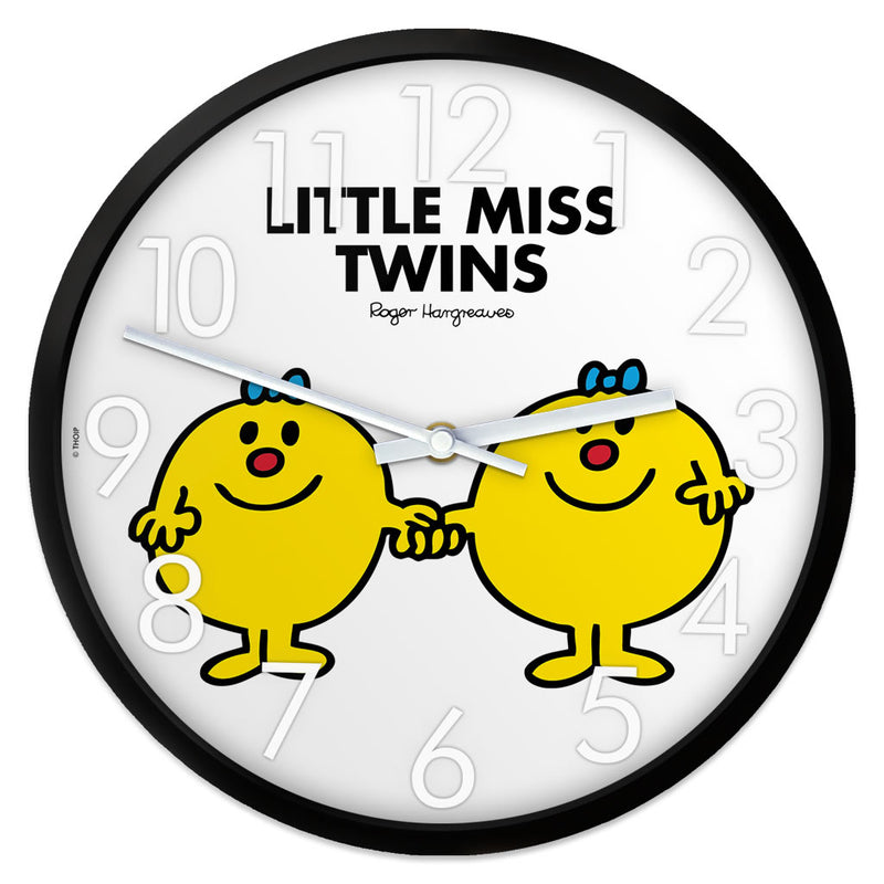 Little Miss Twins Personalised Clock