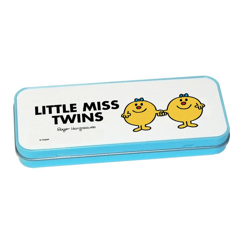 Little Miss Twins Pencil Case Tin (Blue)