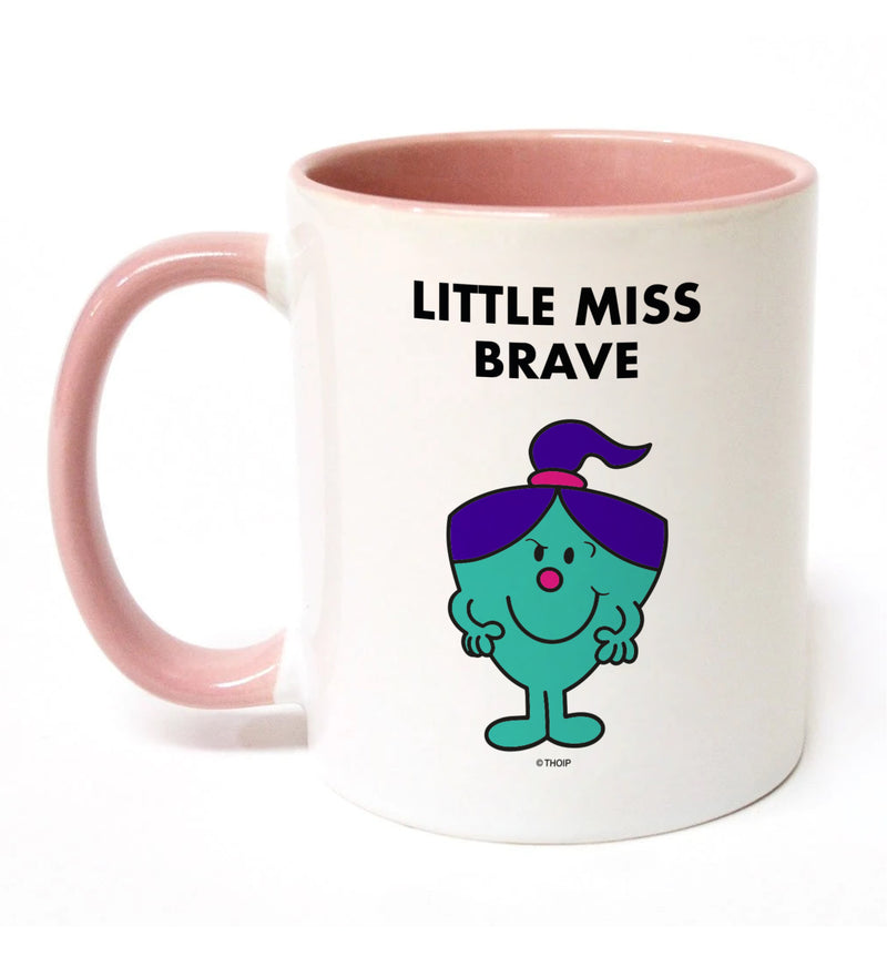 Little Miss Brave Large Porcelain Colour Handle Mug