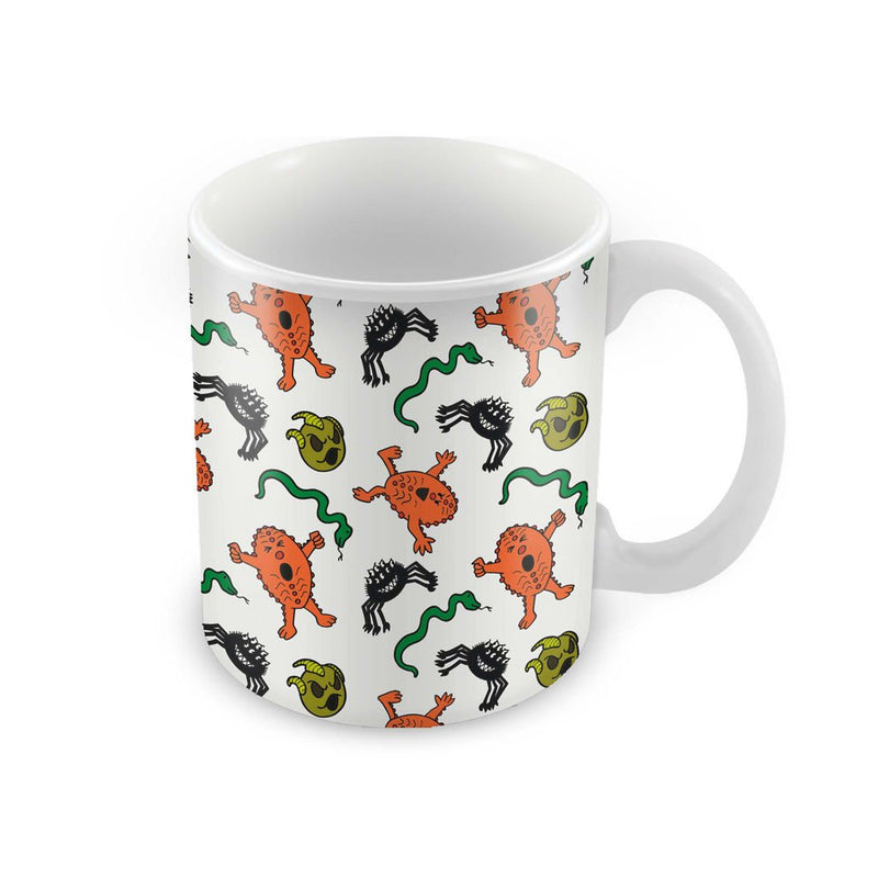 Monsters Pattern Porcelain Mug