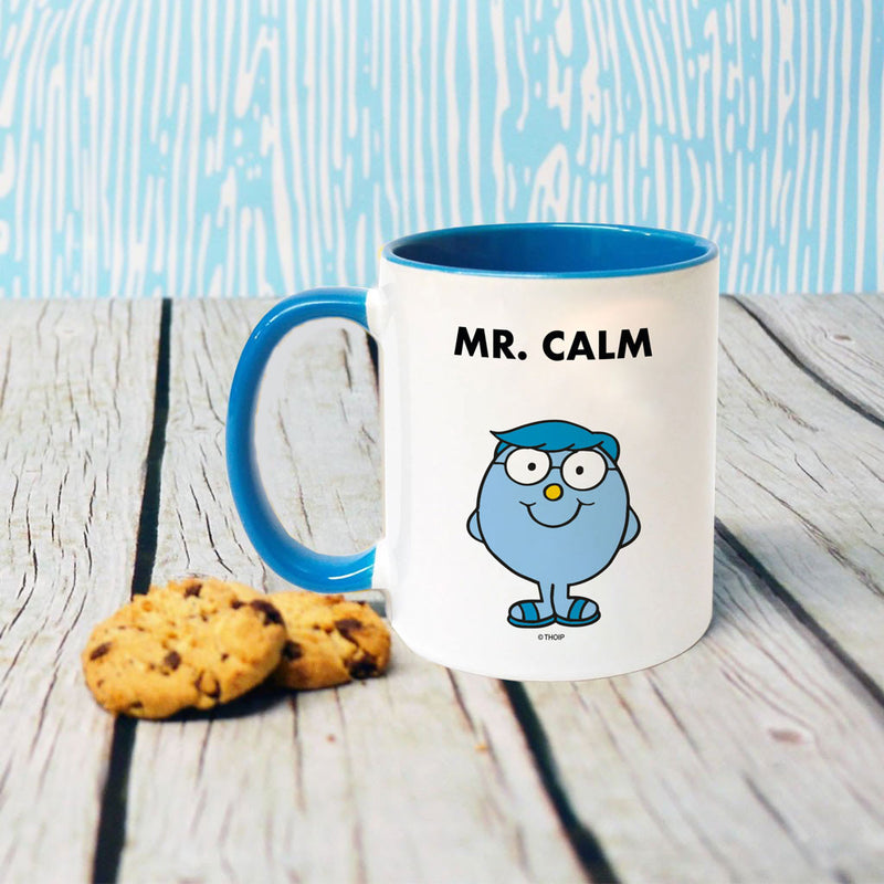 Mr. Calm Large Porcelain Colour Handle Mug