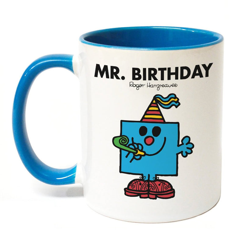 Mr. Birthday Large Porcelain Colour Handle Mug