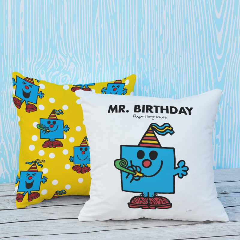 Mr. Birthday Micro Fibre Cushion (Lifestyle)