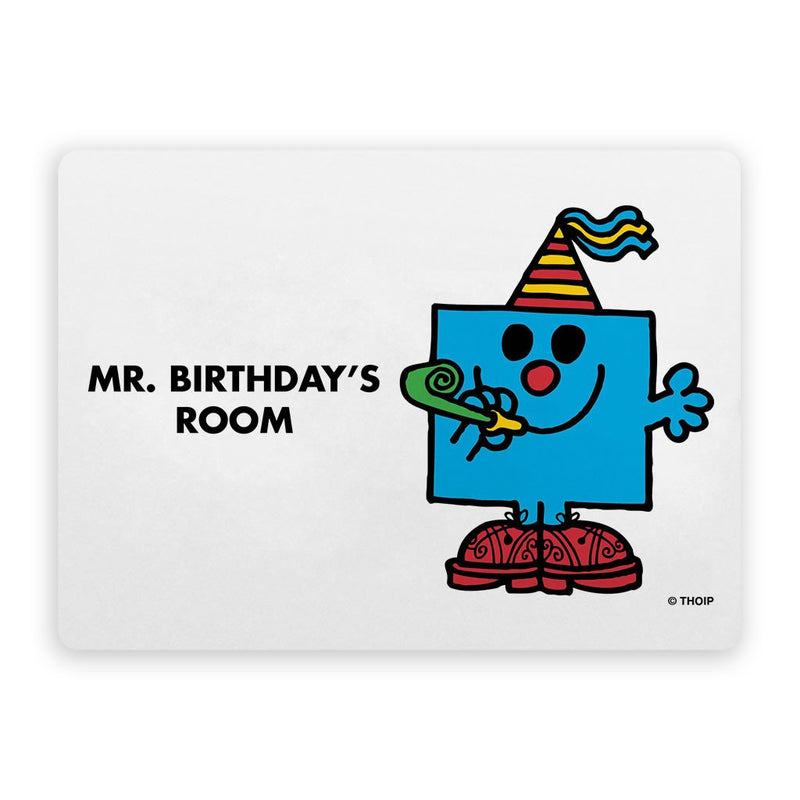 Mr. Birthday Door Plaque