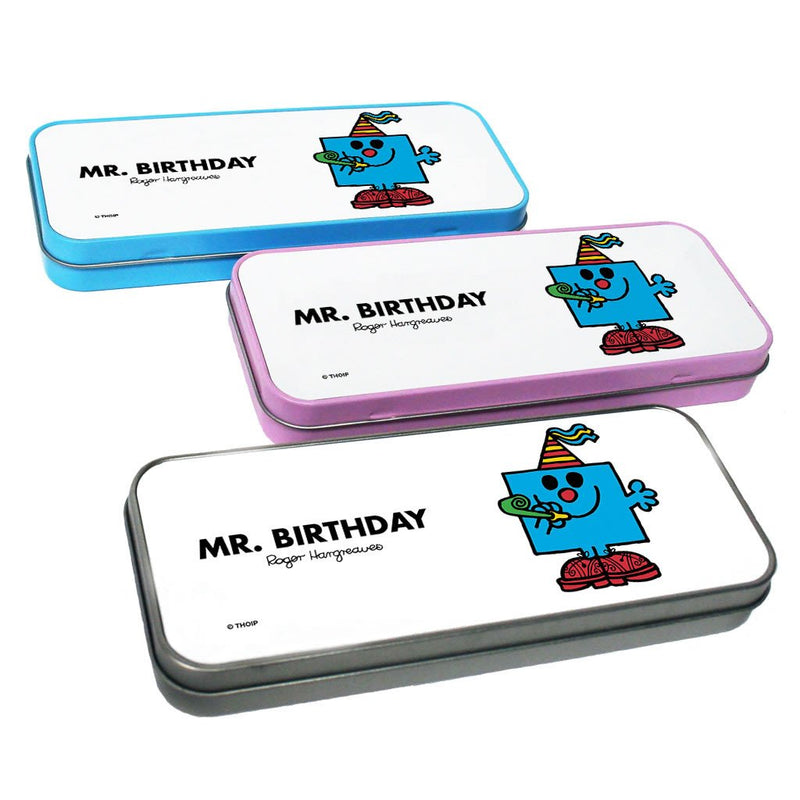 Mr. Birthday Pencil Case Tin