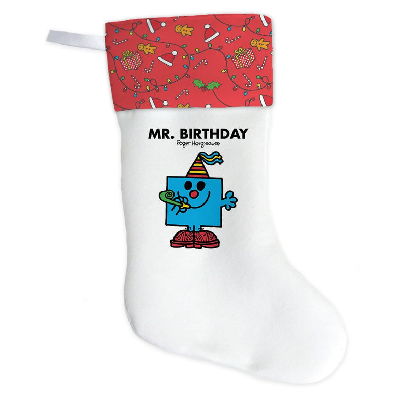Mr. Birthday Christmas Stocking (Front)