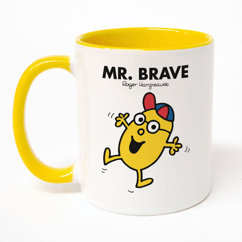Mr. Brave Large Porcelain Colour Handle Mug