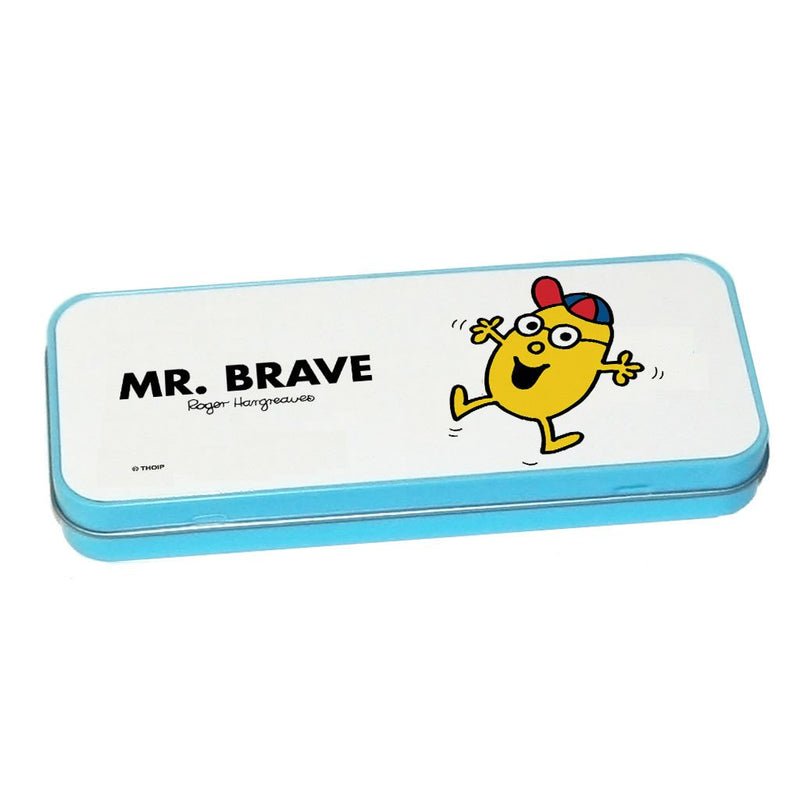 Mr. Brave Pencil Case Tin (Blue)