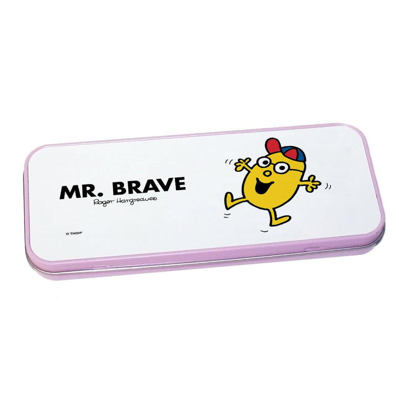 Mr. Brave Pencil Case Tin (Pink)