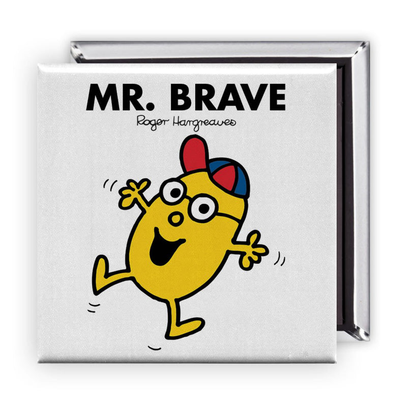 Mr. Brave Square Magnet