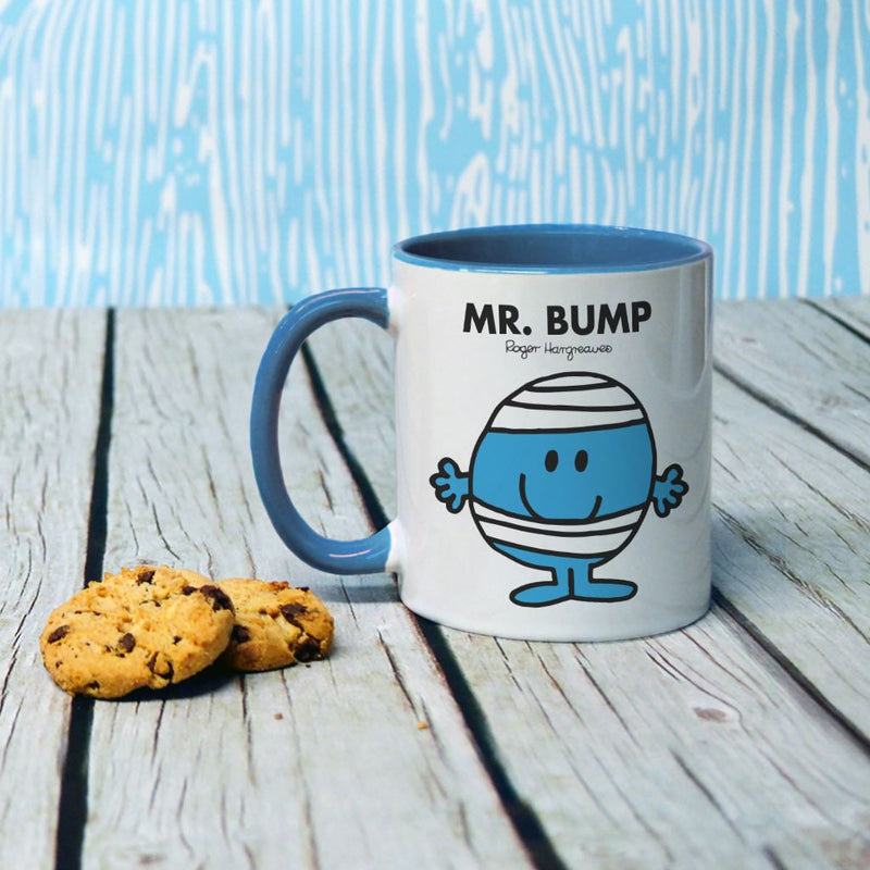 Mr. Bump Large Porcelain Colour Handle Mug (Lifestyle)