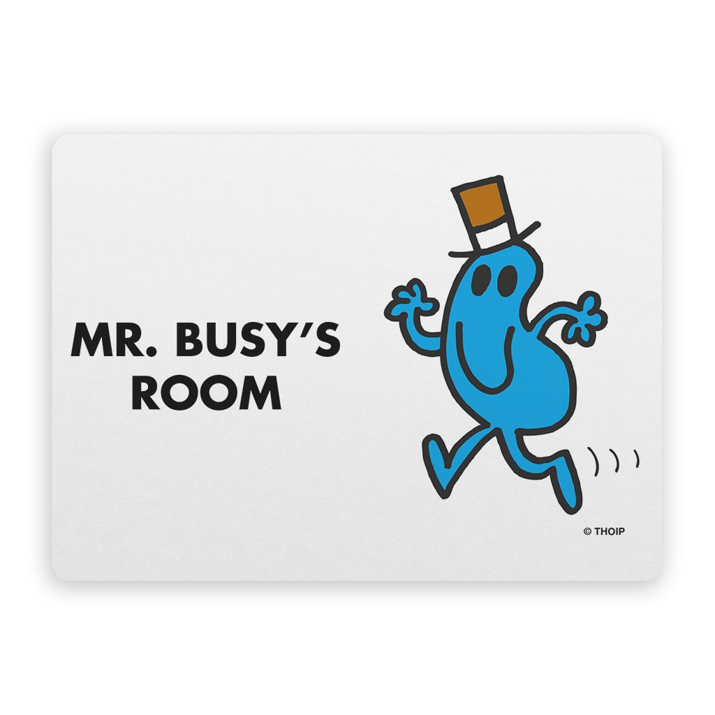Mrs. Busy Mr. Busy Door Plaque - Bright Gift for Teachers