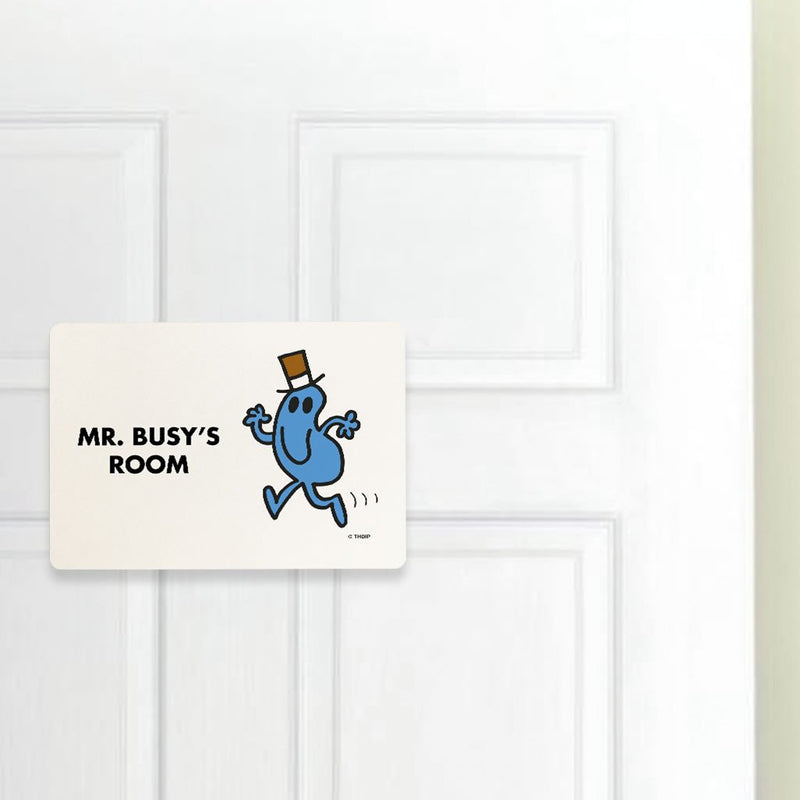 Mr. Busy Door Plaque (Lifestyle)
