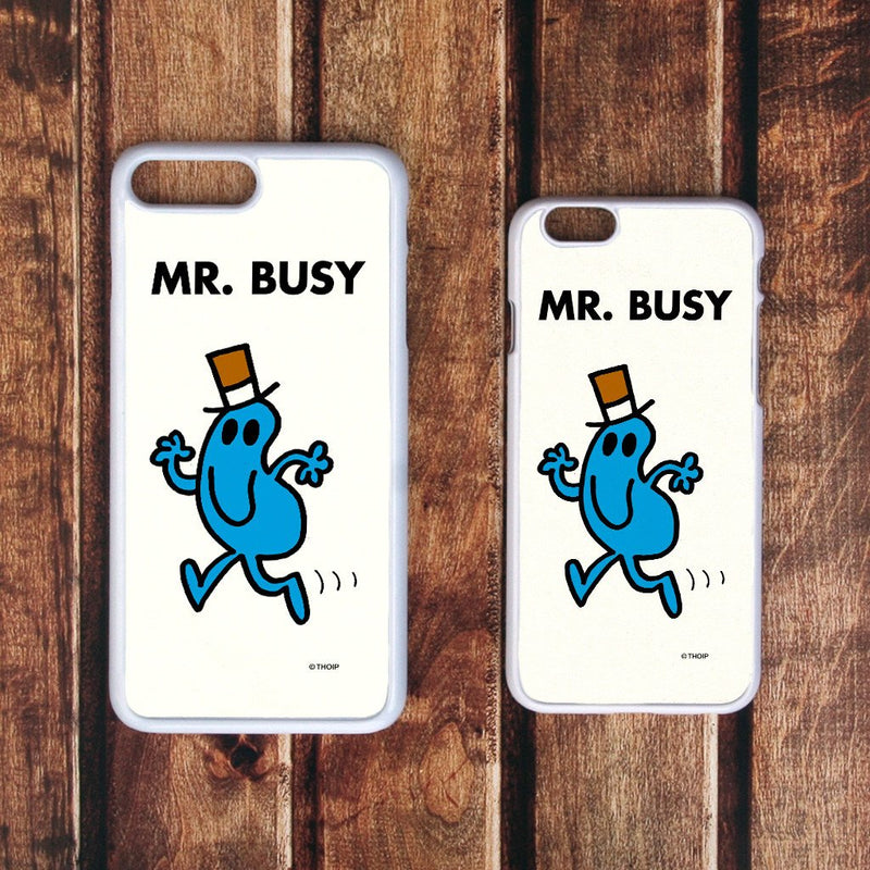 Mr. Busy White Phone Case (Lifestyle)