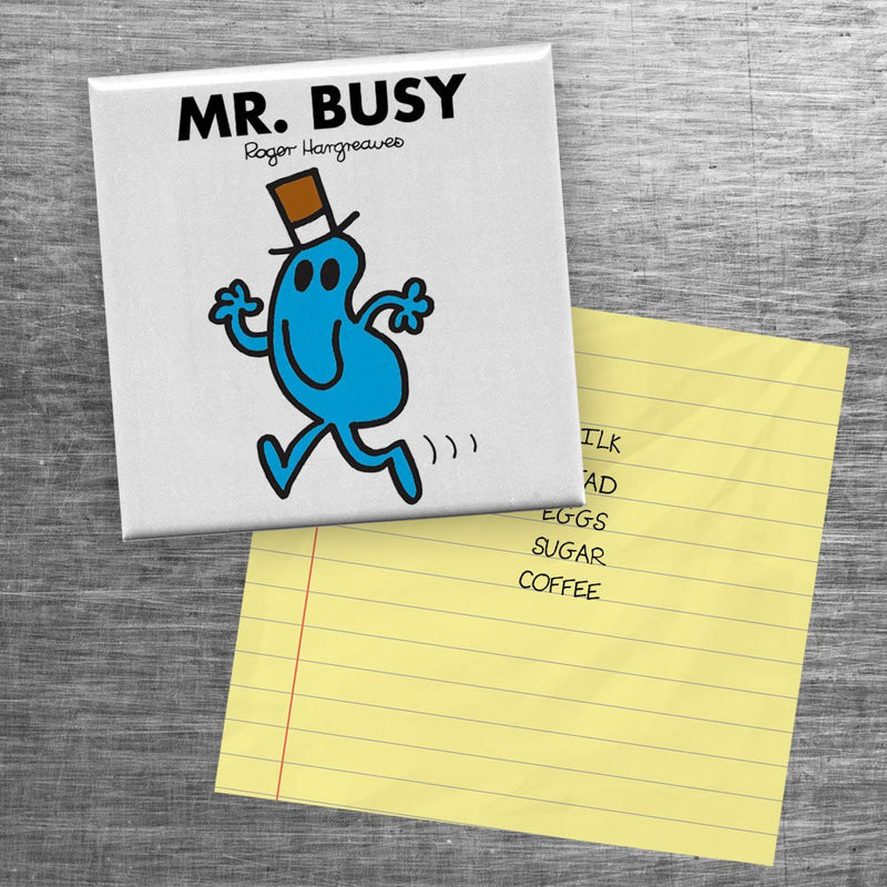 Mr. Busy Square Magnet (Lifestyle)
