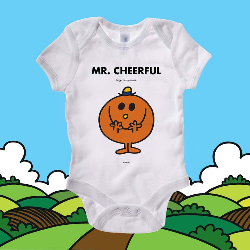 Mr Cheerful Baby Grow