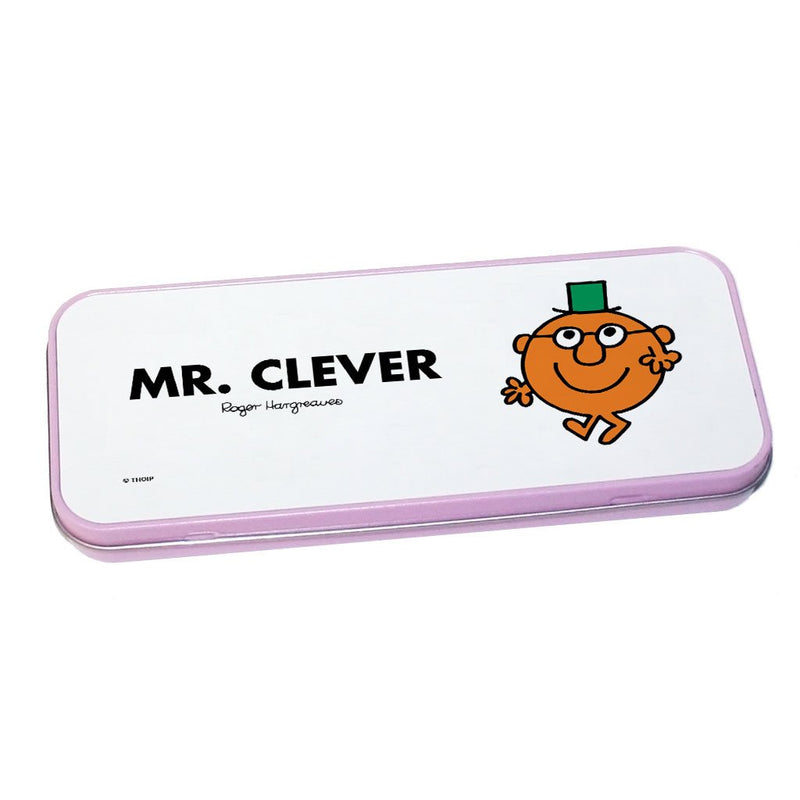 Mr. Clever Pencil Case Tin (Pink)