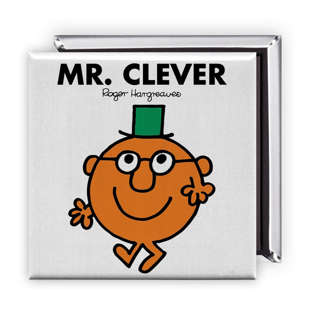 Personalised Mr. Clever Square Magnet