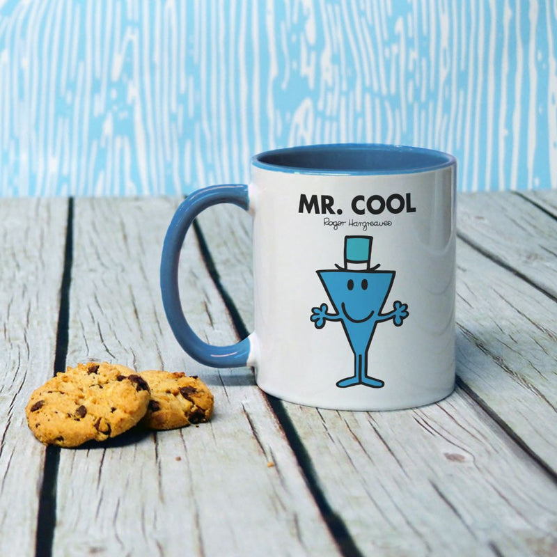 Mr. Cool Large Porcelain Colour Handle Mug (Lifestyle)