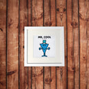 Mr. Cool White Framed Print (Lifestyle)