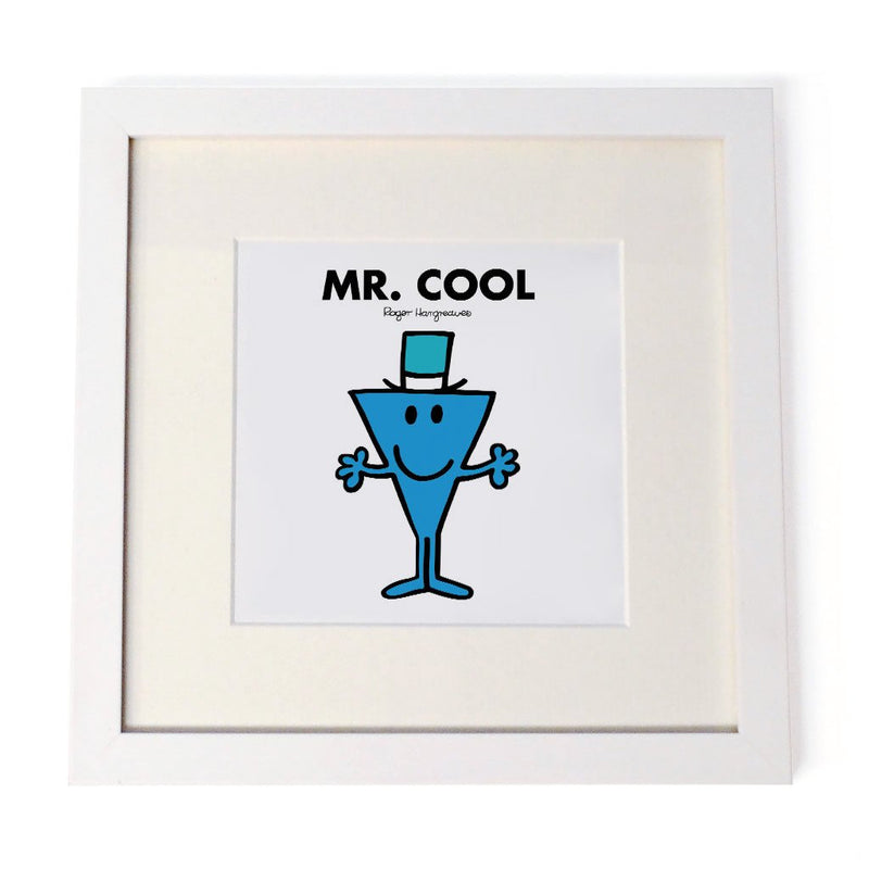Mr. Cool White Framed Print