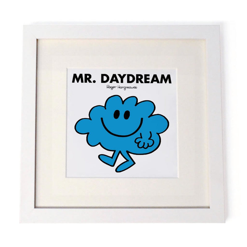 Mr. Daydream White Framed Print