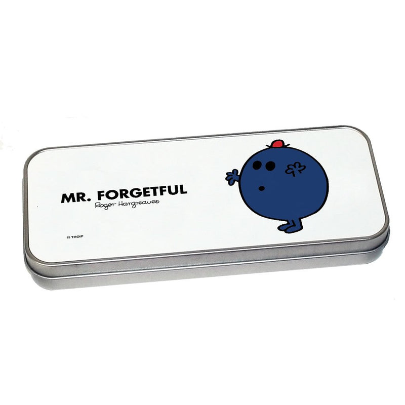 Mr. Forgetful Pencil Case Tin (Silver)