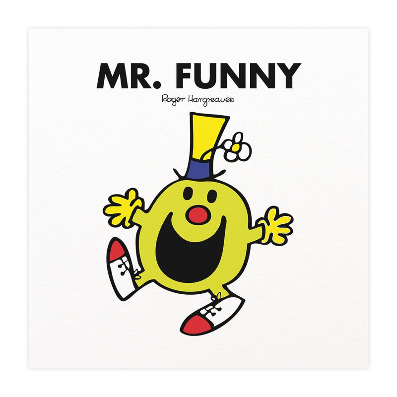 Personalised Mr. Funny White Framed Print