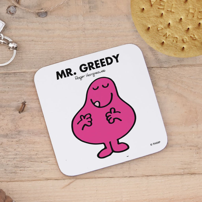 Mr. Greedy Cork Coaster (Lifestyle)